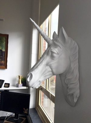 Yes. I have a unicorn wall mount in my office.