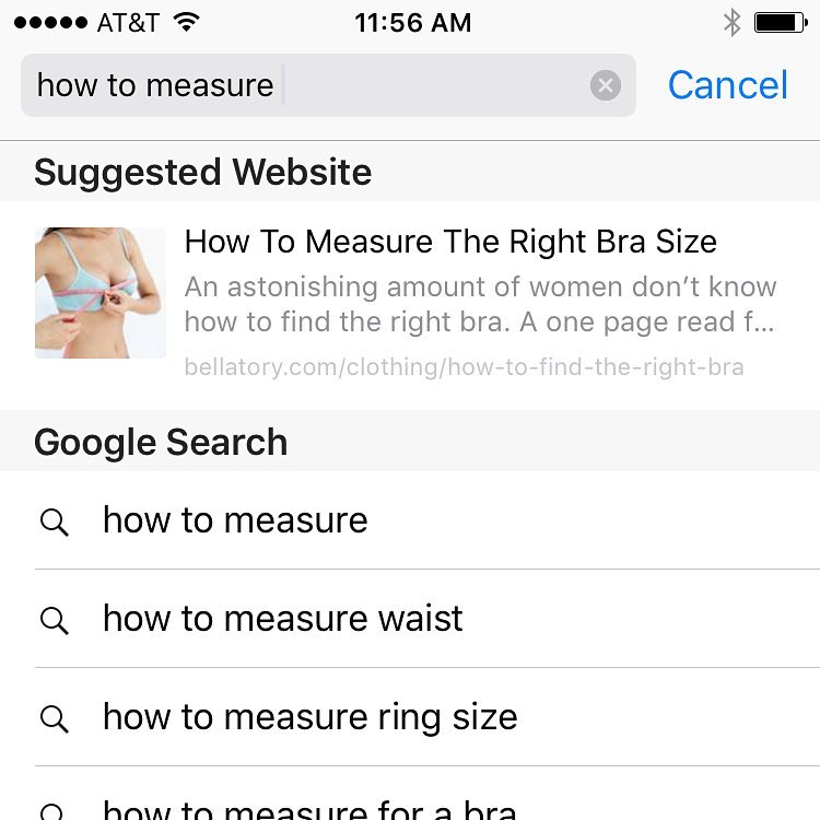 Searching for how to measure intelligence. Google thought I wanted to measure something(s) entirely different.