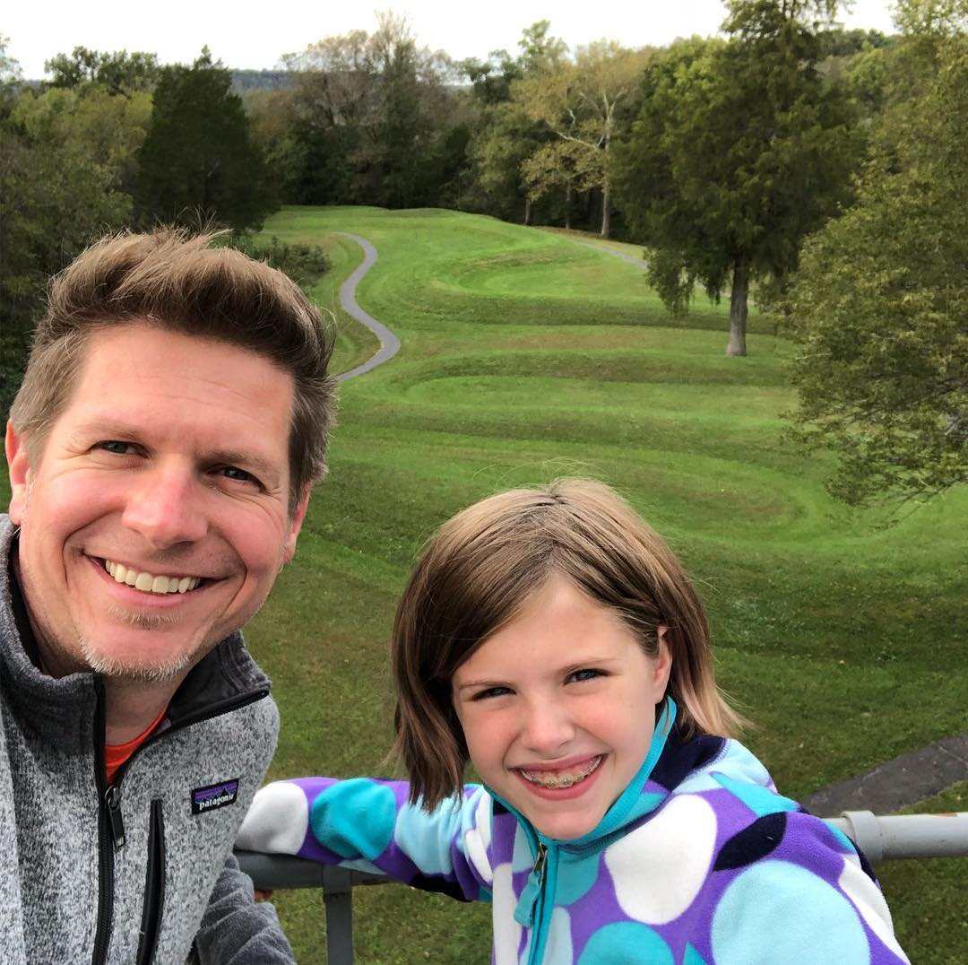 A few hours away from writing to experience the inspiring Serpent Mound earthworks.