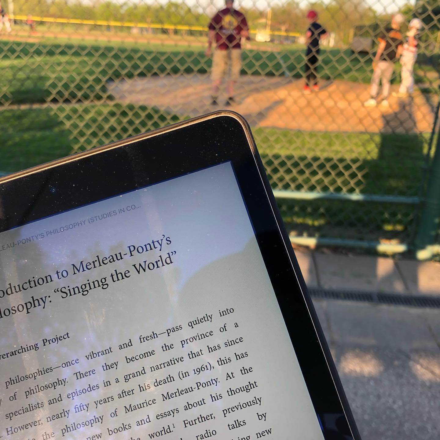 Merleau-Ponty and baseball practice. Figuring out perception and experience design.