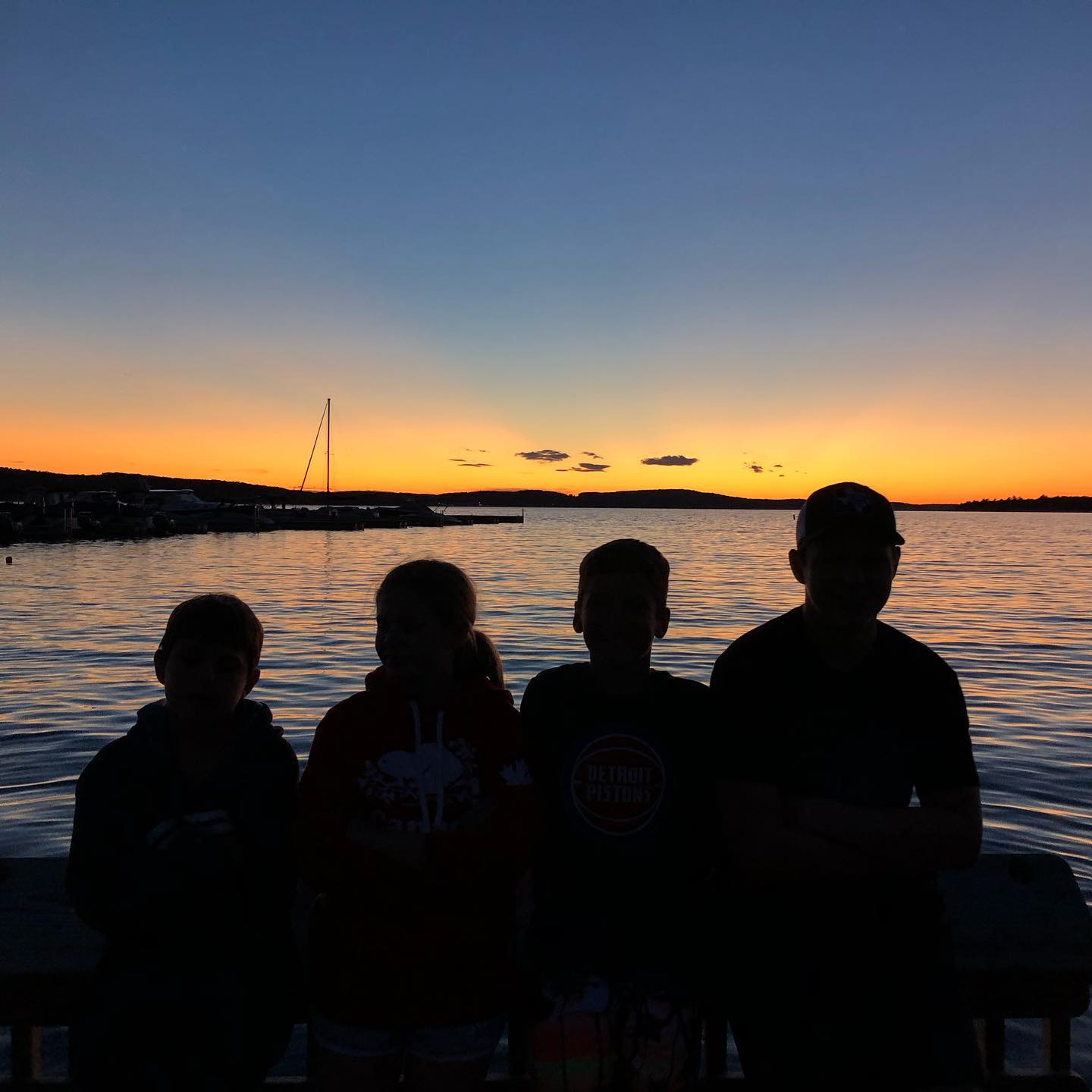 Sun sets on summer with Michigan cousins.