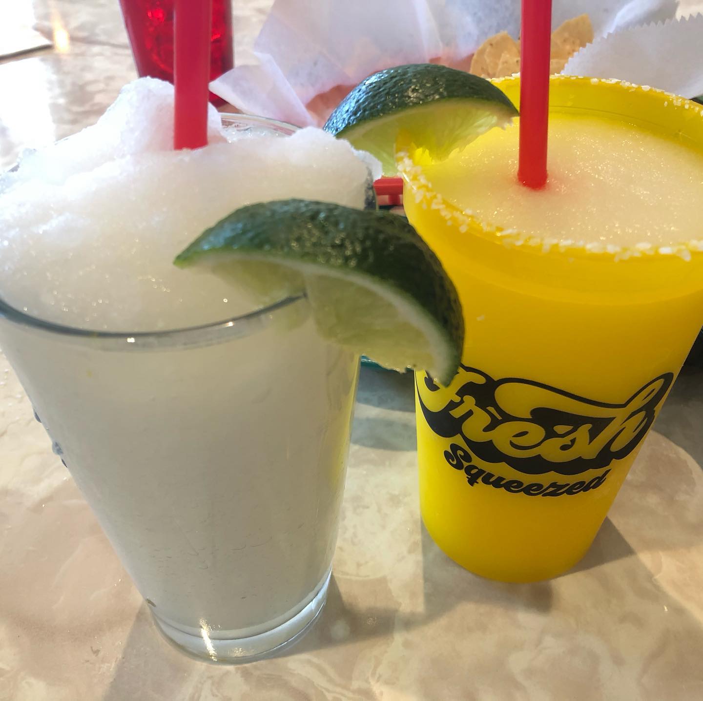 It’s National Margarita Day and @ppunkd and I are celebrating. (One of these is non-alcoholic. Our lawyers made me say that). ¡Cheers, amigos!