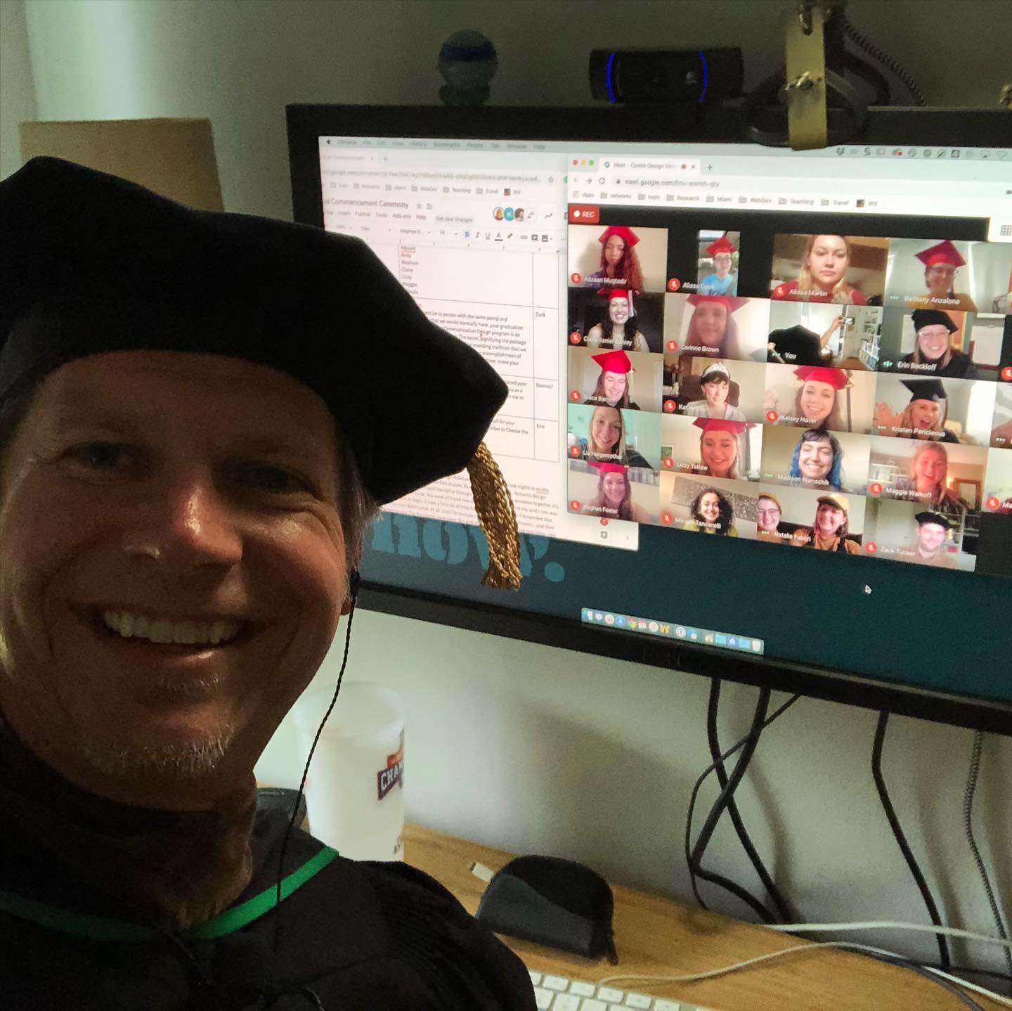 Graduation selfie (2020 edition)! @miamiuniversity @designmiamioh @miamiohcca