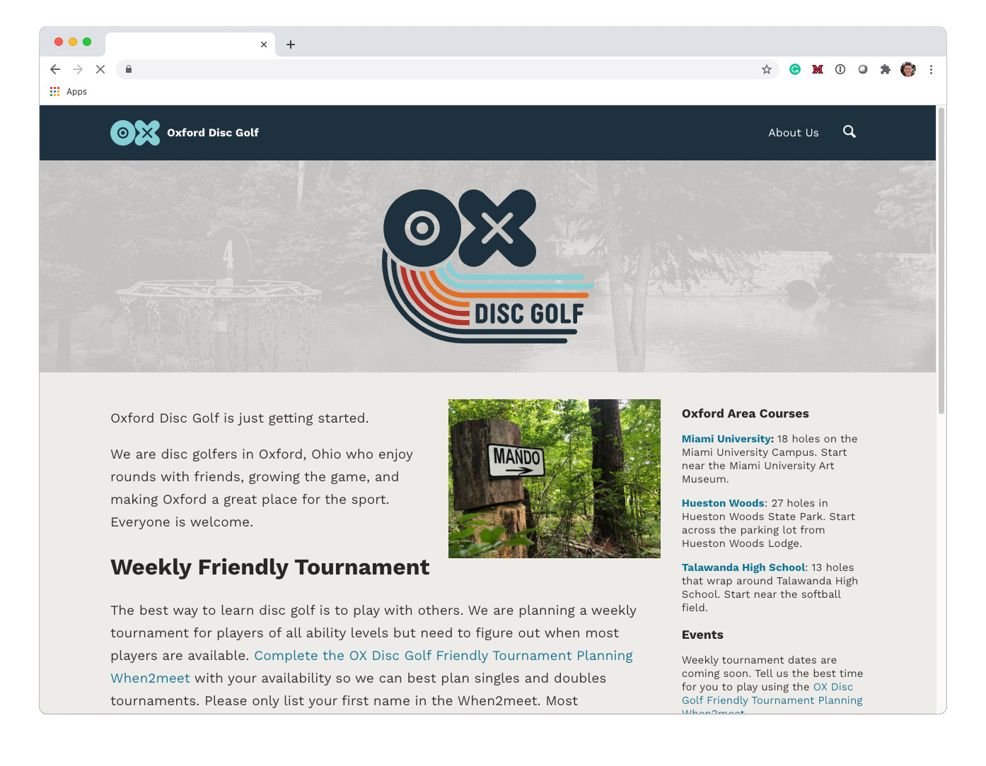 oxweb1 website mockup