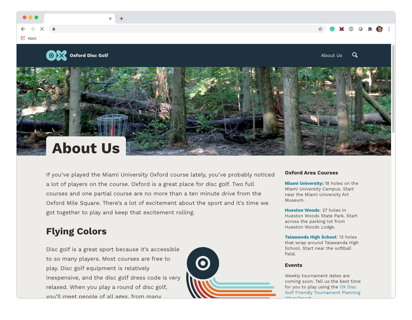 oxweb2 website mockup
