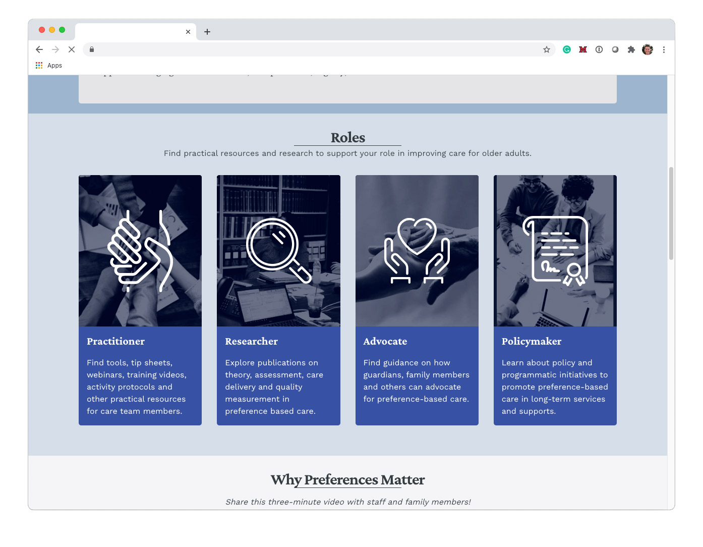 prefbased01 website mockup