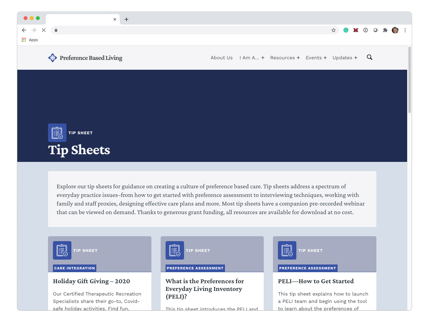 prefbased02 website mockup