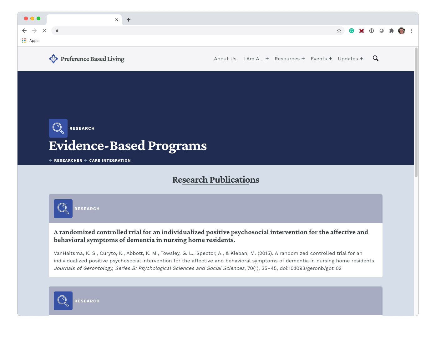 prefbased03 website mockup