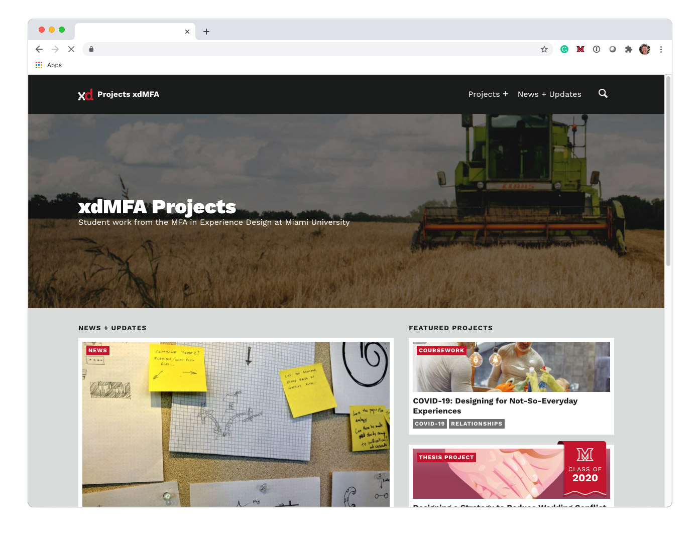 projects01 website mockup