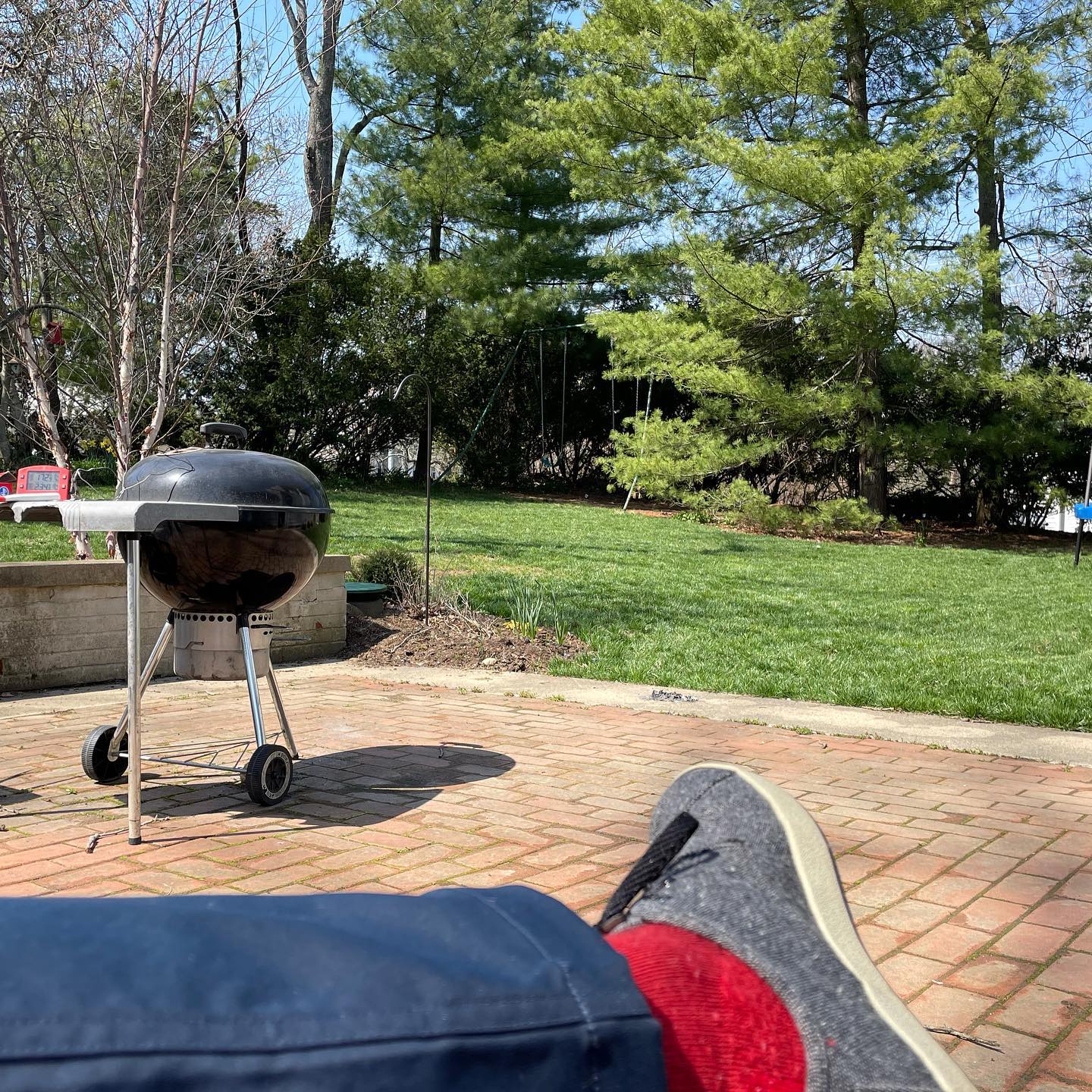 Smoking Easter ribs: can’t believe I have this life. I don’t deserve it. Blessed & humbled. Don’t waste a moment. Leave the world better than you found it.