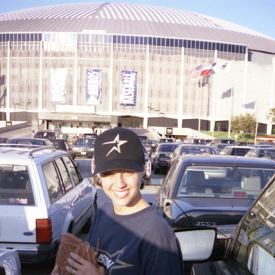 Opening day throwback: Astrodome 1996 with my favorite person. Go @astrosbaseball !