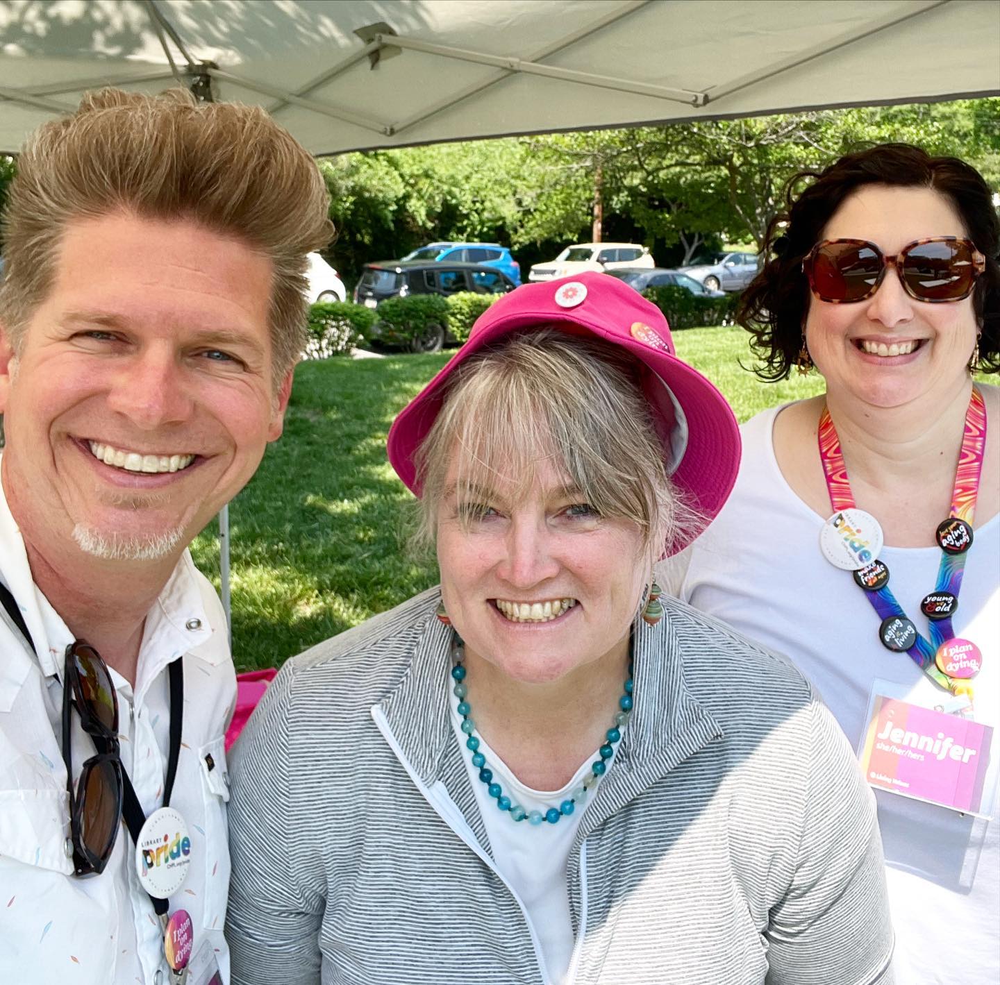 We plan on dying (and living well)! Our Living Values team met inspiring folx at the @cincylibrary Lemonade on the  Lawn Health and Well-being Fair. ️ celebrating this amazing community and co-creating well-being!