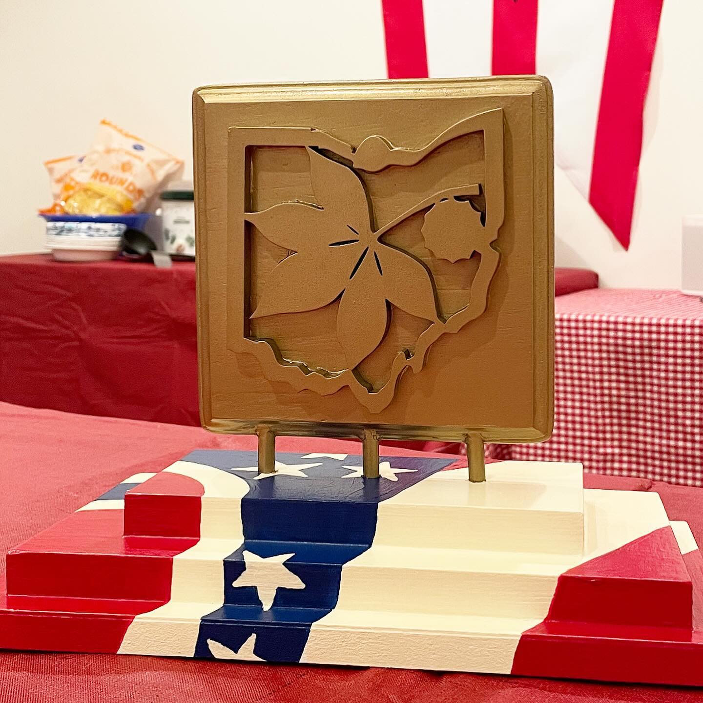 The Bronze Buckeye!
We had as much fun watching someone win it as we did creating it. ️️️️

Try to win it in March 2025 for our 2nd Annual Ohio Statehood Day Party.