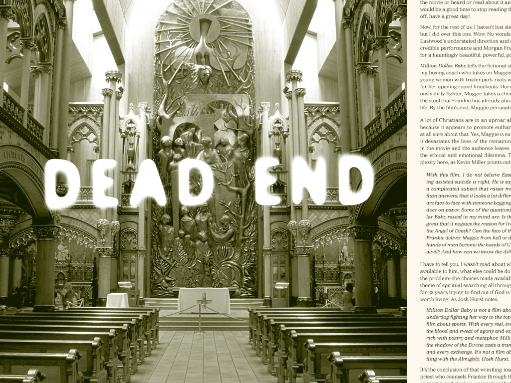 magazine spread