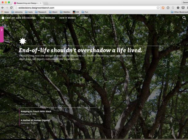 Design Research: Decisions Related to End-of-Life Issues