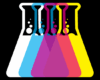 graphic with beakers