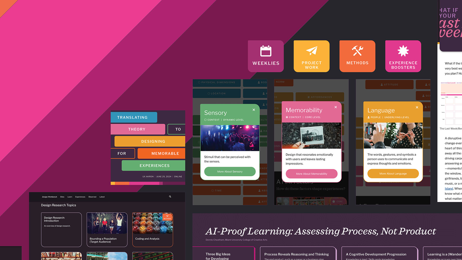 Design Workbench Research Portal Identity System Poster